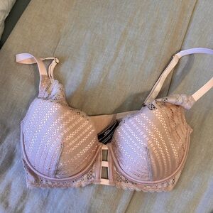 Elegant Lace Pink Bra